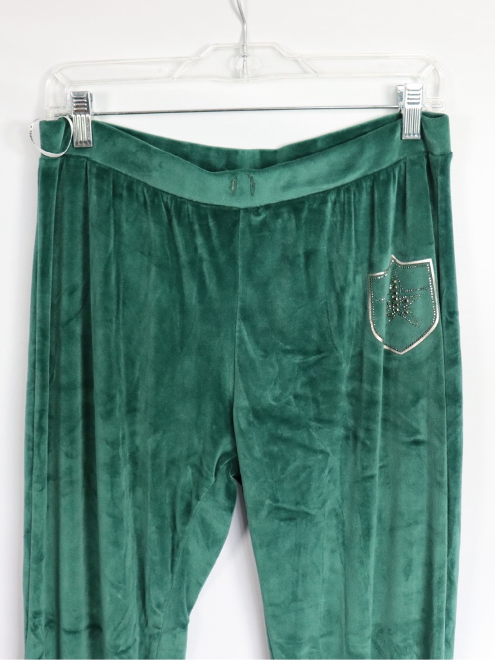 Teen Fitness Velour Tracksuit Set Green Hoodie & Pants Y2K Matching Set - Picture 9 of 11